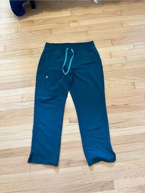 Figs kade cargo pants in large petite- Caribbean blue